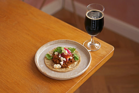 The Beer Lover's Table: Cochinita Pibil and Elusive Brewing  Alone in the Dark Black IPA