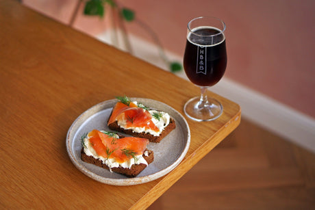 The Beer Lover's Table: Soda Bread with Crème Fraîche and Smoked Salmon and Pillars Icebock 2024