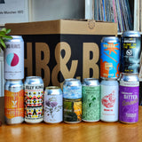 12 month pre-paid - HB&B Sub Club All Killer No Filler Box beer subscription box-Hop Burns & Black