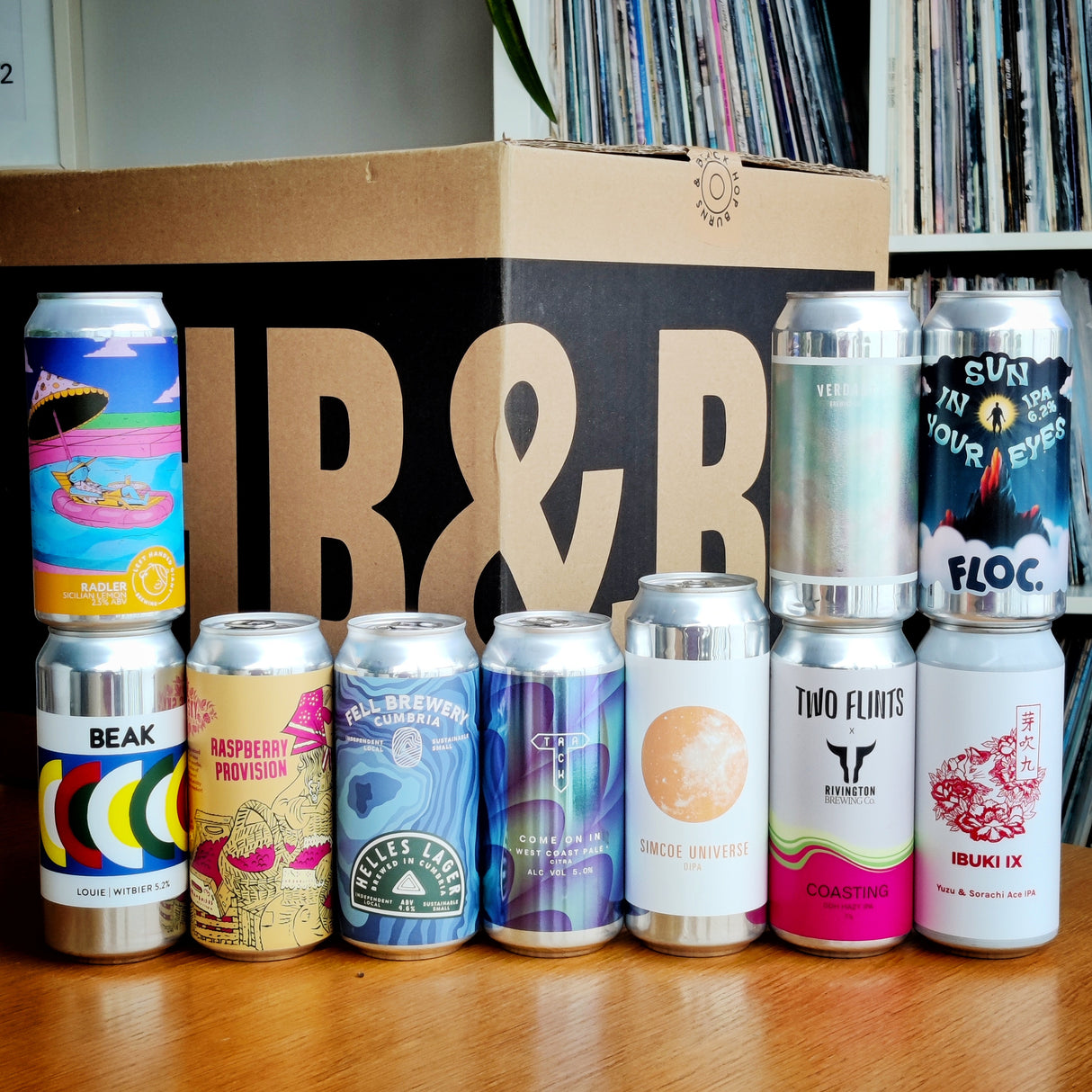 12 month pre-paid - HB&B Sub Club All Killer No Filler Box beer subscription box-Hop Burns & Black