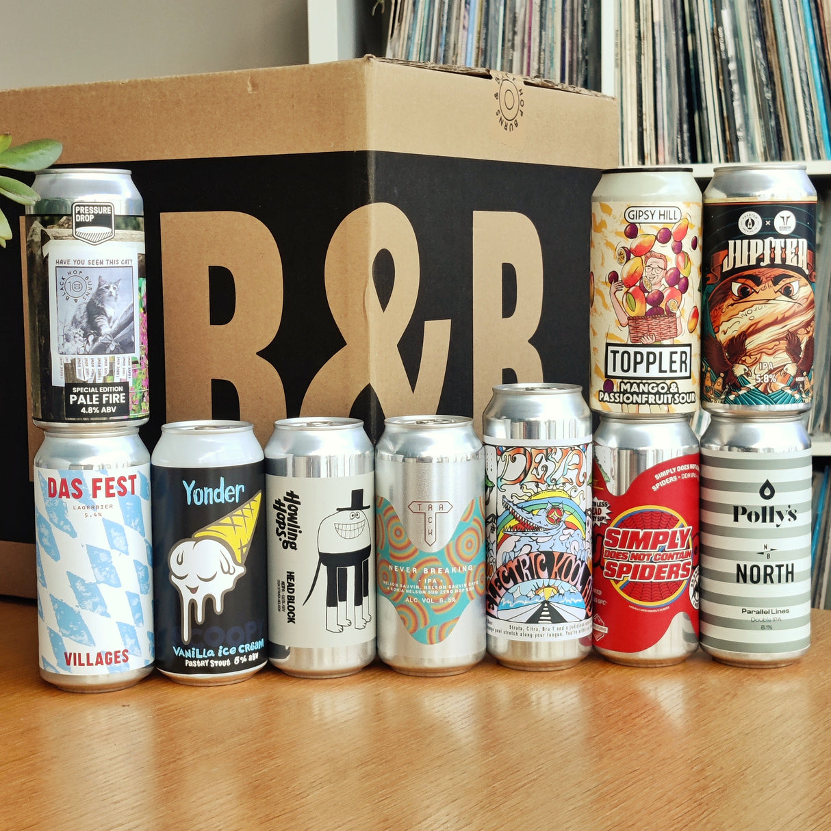 12 month pre-paid - HB&B Sub Club All Killer No Filler Box beer subscription box-Hop Burns & Black