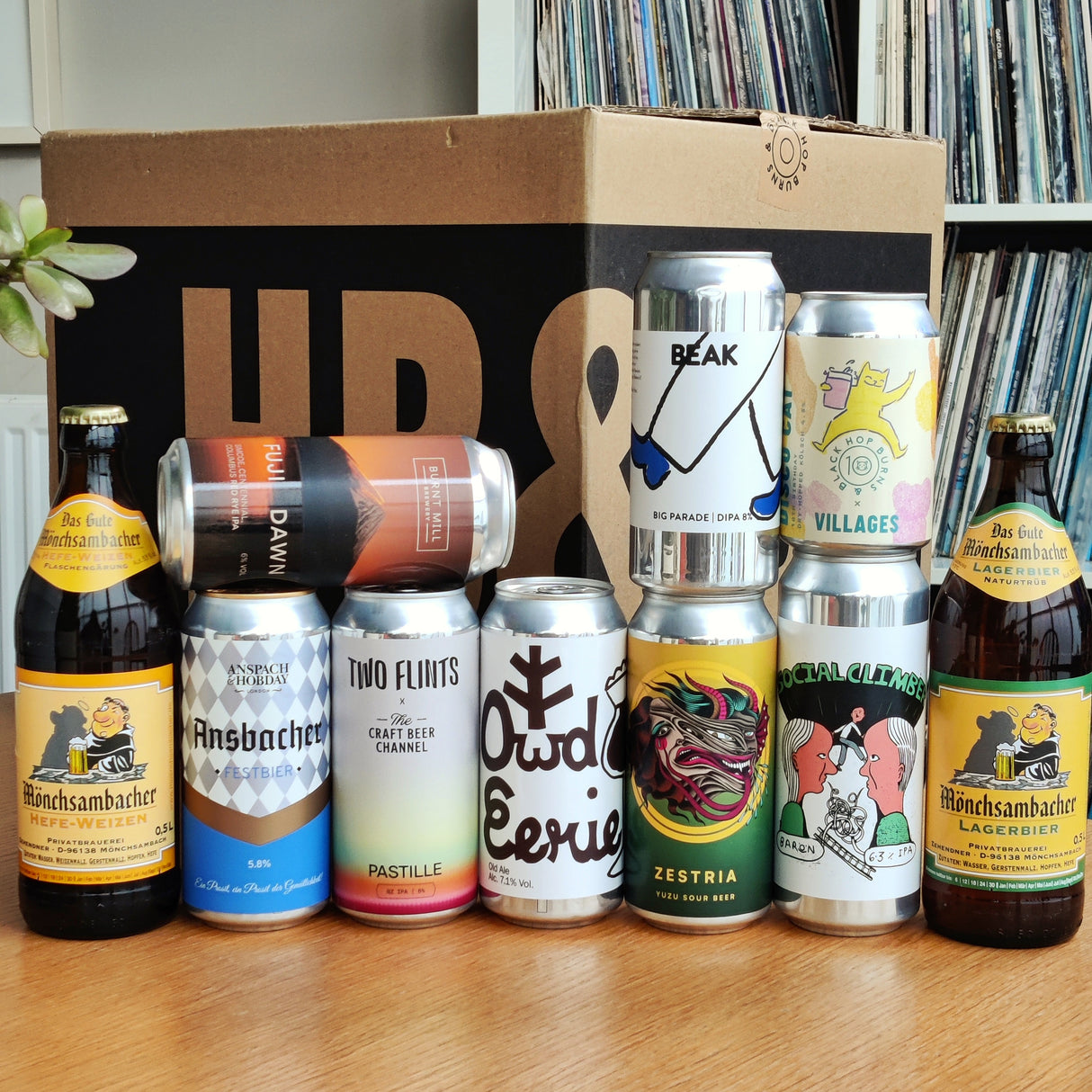 12 month pre-paid - HB&B Sub Club All Killer No Filler Box beer subscription box-Hop Burns & Black