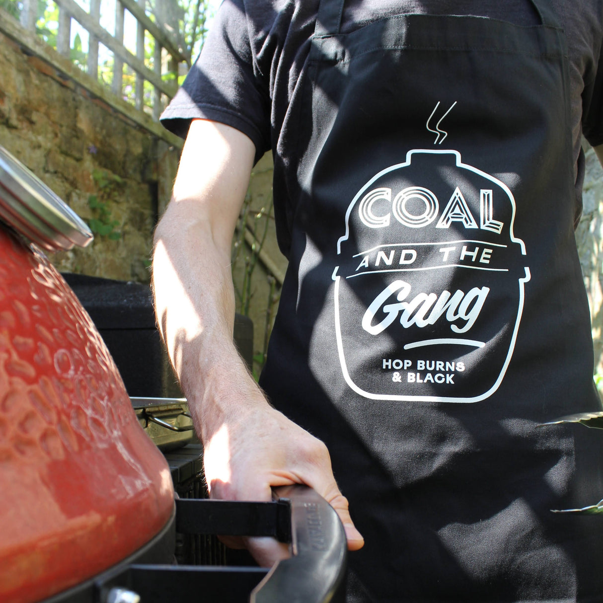 HB&B Coal & The Gang BBQ Apron-Hop Burns & Black