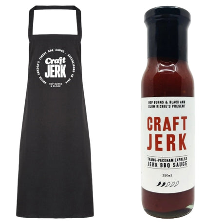 HB&B Craftjerk Sauce & Apron BBQ pack-Hop Burns & Black