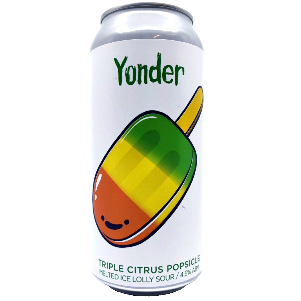 Yonder Triple Citrus Popsicle Melted Ice Lolly Sour 4.5% (440ml can)-Hop Burns & Black