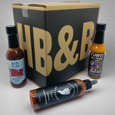 Hot Ones Mini Mix pack (5 sauces)-Hop Burns & Black