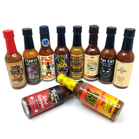 Hot Ones Mega Mix pack (10 sauces)-Hop Burns & Black