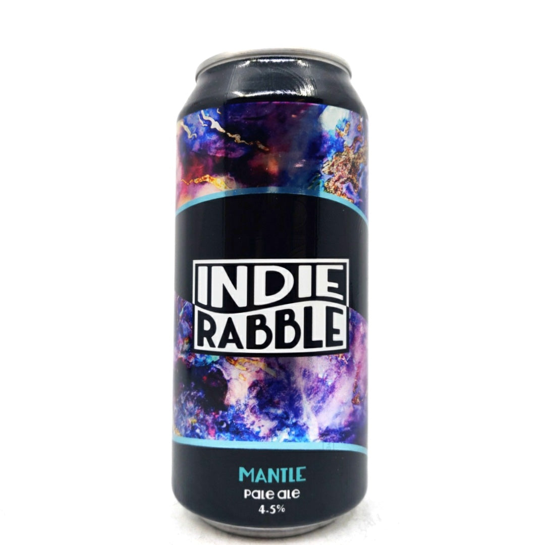 Indie Rabble Mantle Pale Ale 4.5% (440ml can)-Hop Burns & Black