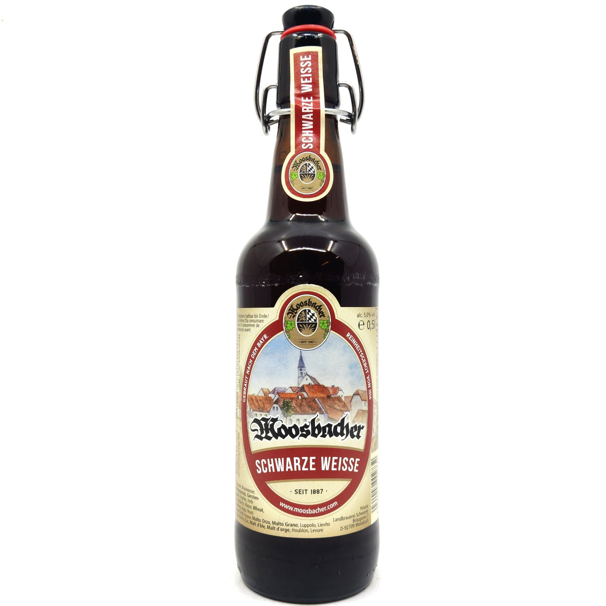 Moosbacher Schwarze Weisse 5% (500ml)-Hop Burns & Black