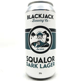 Blackjack Squalor Dark Lager 5% (440ml can)-Hop Burns & Black