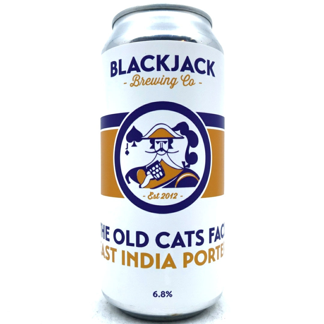 Blackjack Old Cat's Face East India Porter 6.8% (440ml can)-Hop Burns & Black