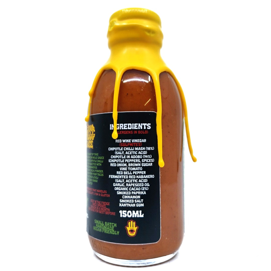 Thiccc Cholo Chipotle Chilli & Cacao Mole Hot Sauce (150ml)-Hop Burns & Black