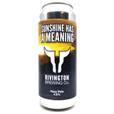 Rivington Sunshine Has a Meaning Hazy Pale 4.5% (500ml can)-Hop Burns & Black