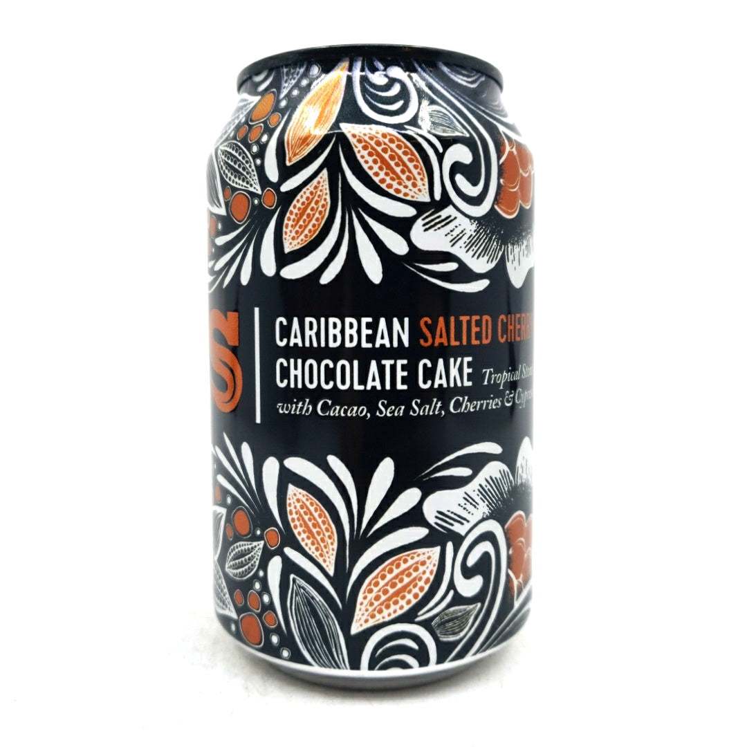 Siren Caribbean Salted Cherry Chocolate Cake Stout 7.4% (330ml can)-Hop Burns & Black