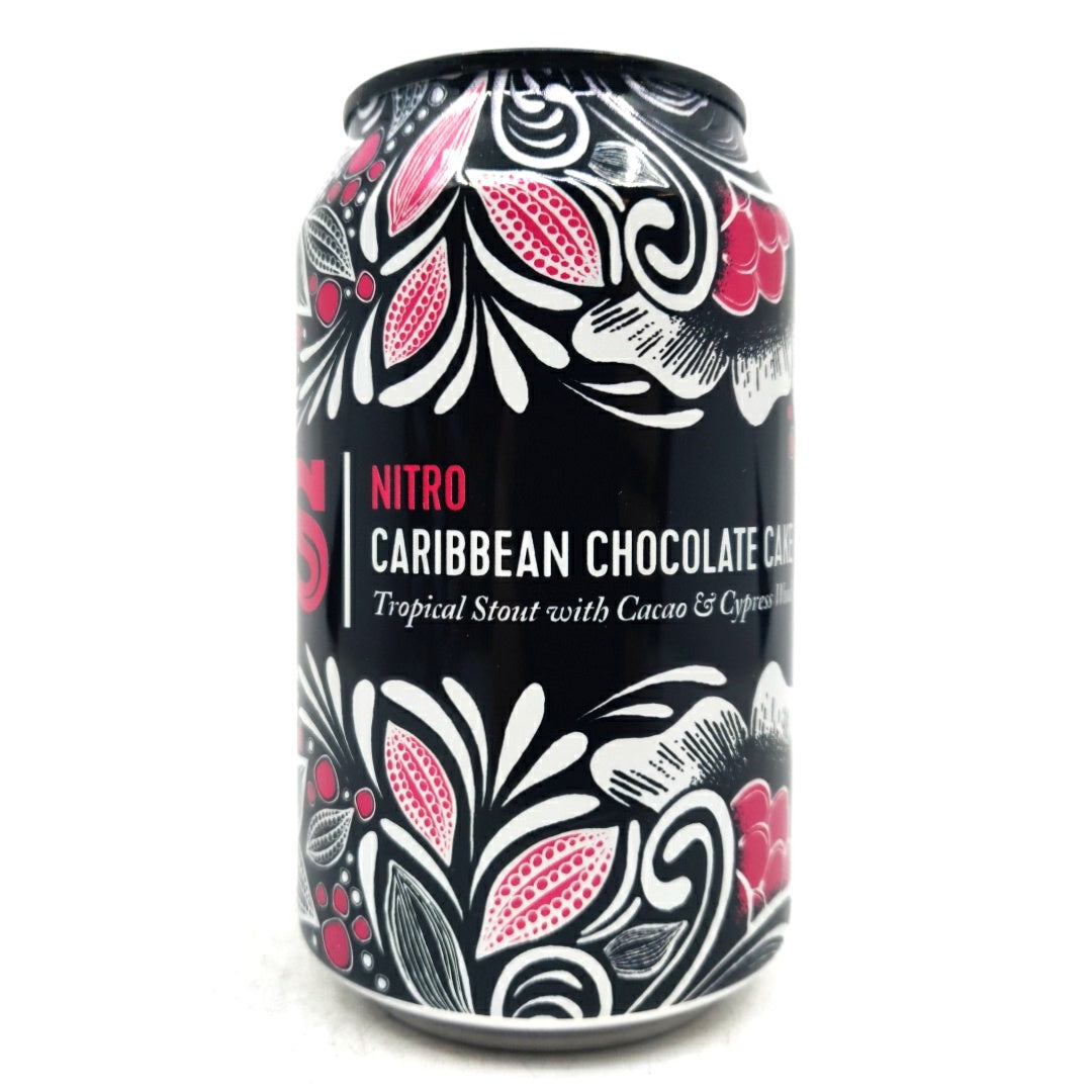 Siren Nitro Caribbean Chocolate Cake Stout 7.4% (330ml can)-Hop Burns & Black