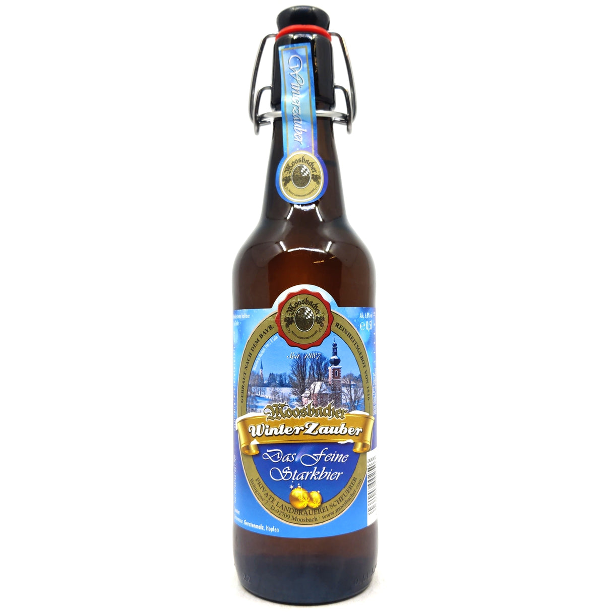 Moosbacher WinterZauber Starkbier 6.8% (500ml)-Hop Burns & Black