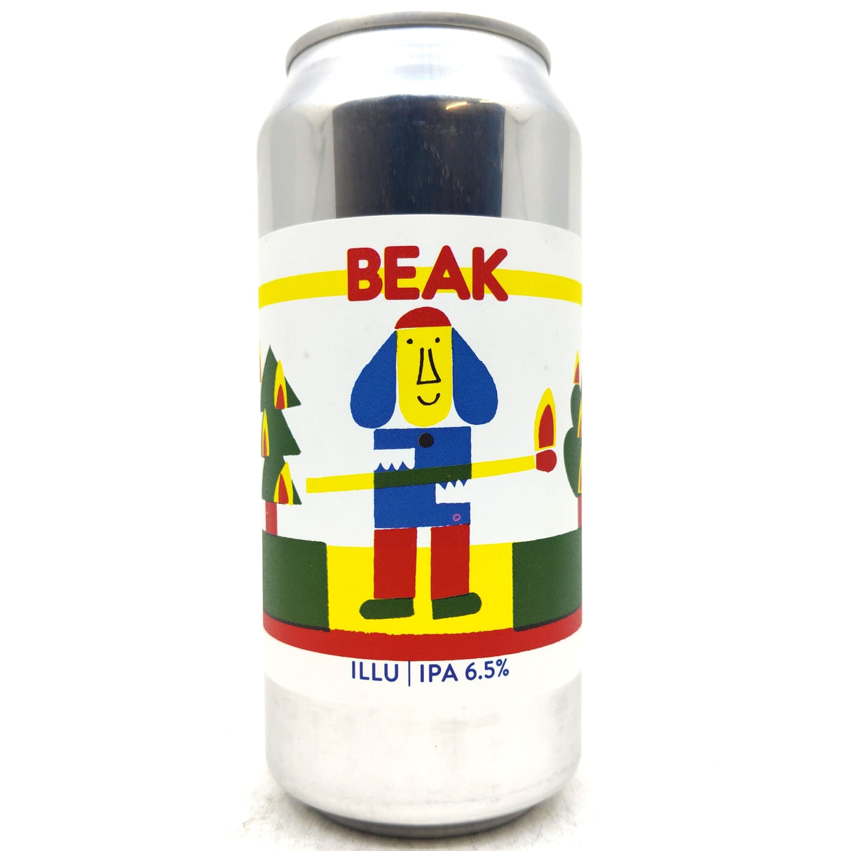 Beak Brewery Illu IPA 6.5% (440ml can)-Hop Burns & Black