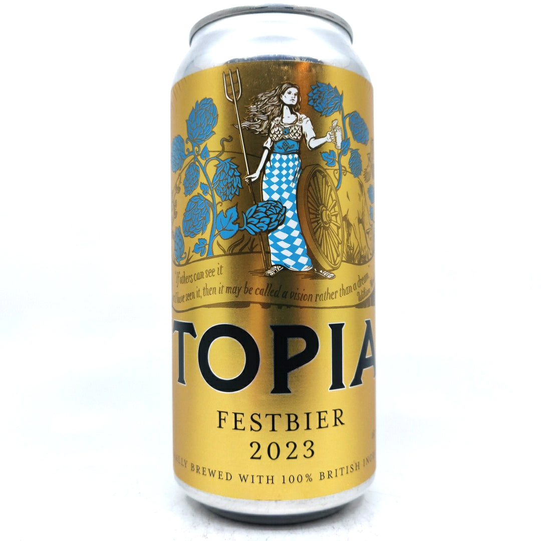 Utopian Festbier 2023 5.5% (440ml can)-Hop Burns & Black