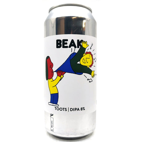 Beak Brewery x Queer Brewing Toots Double IPA 8% (440ml can)-Hop Burns & Black