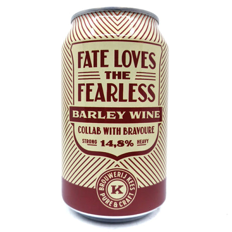 Kees x Bravoure Fate Loves the Fearless Barley Wine 14.8% (330ml)-Hop Burns & Black