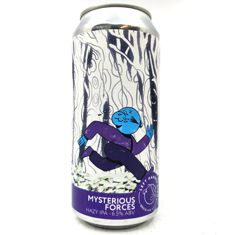 Left Handed Giant Mysterious Forces IPA 6.5% (440ml can)-Hop Burns & Black