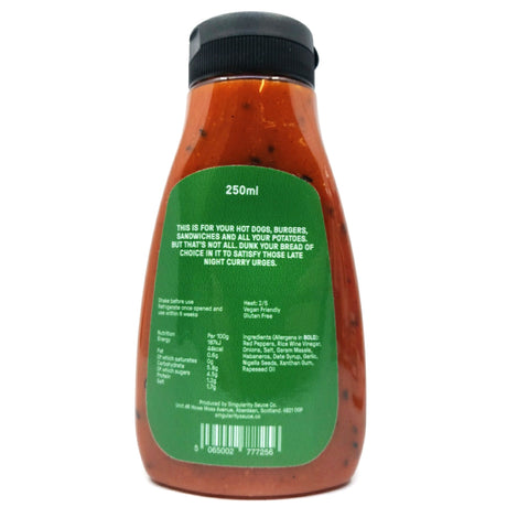 Singularity Sauce Co Hot Curry Ketchup (250ml)-Hop Burns & Black