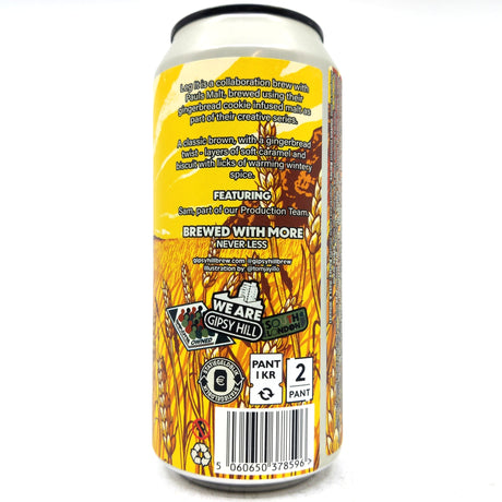 Gipsy Hill Leg It Gingerbread Brown 4.8% (440ml can)-Hop Burns & Black