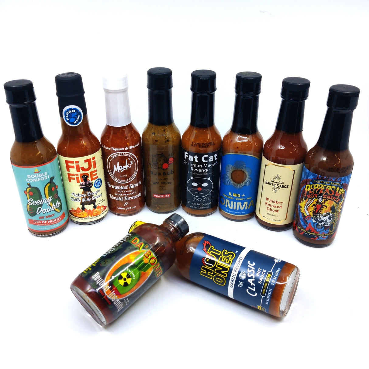 Hot Ones Mega Mix pack (10 sauces)-Hop Burns & Black