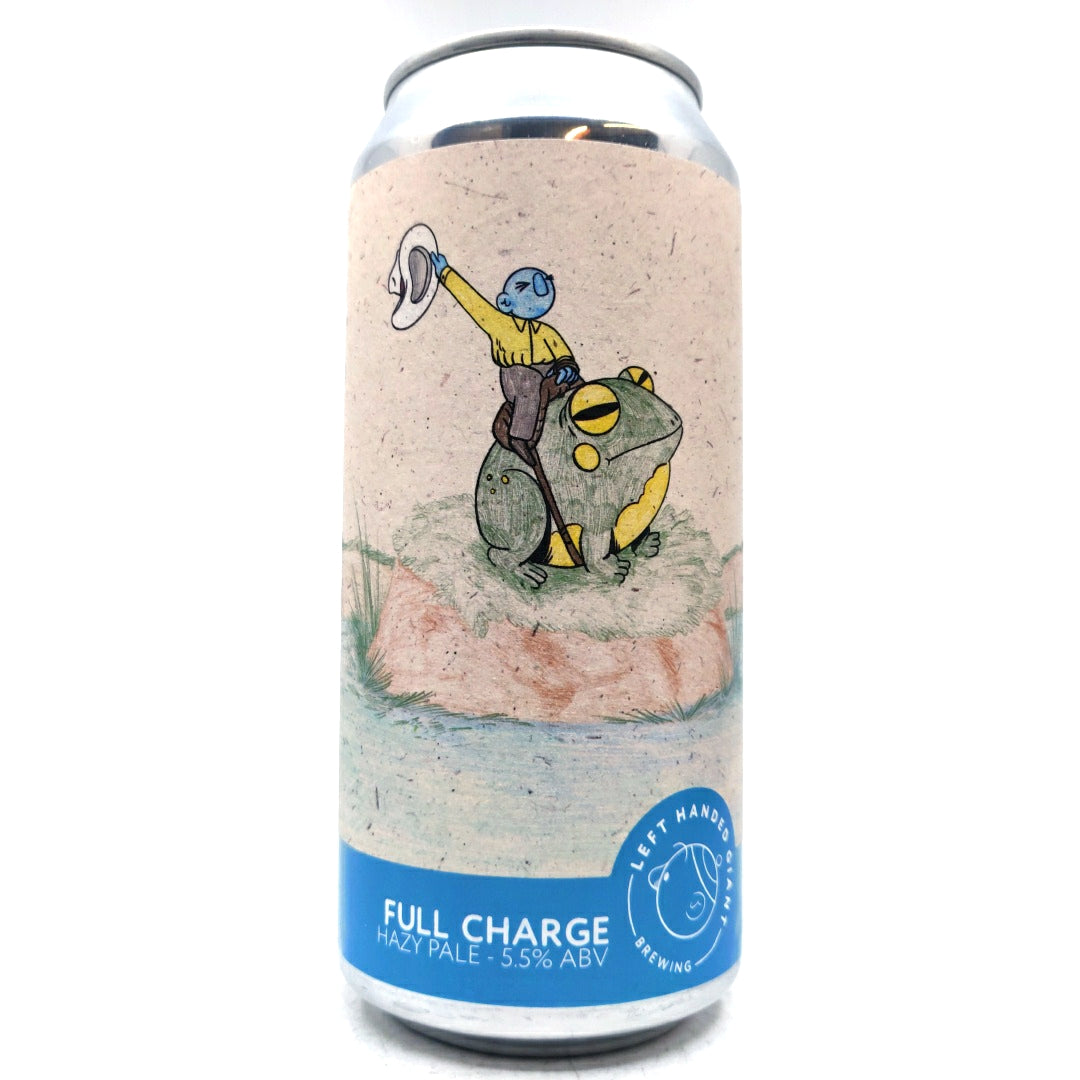 Left Handed Giant Full Charge Pale Ale 5.5% (440ml can)-Hop Burns & Black