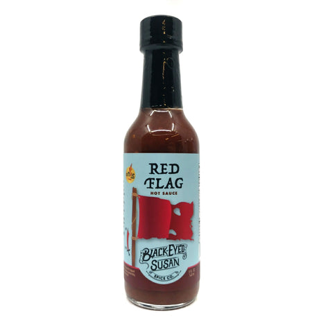 Black Eyed Susan Red Flag Trinidad Scorpion Pepper Hot Sauce (148ml)-Hop Burns & Black