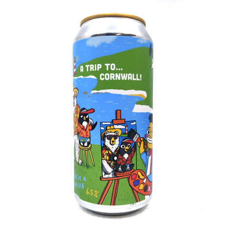 Bluntrock x Pretty Decent Take A Trip To Cornwall IPA 6.5% (440ml can)-Hop Burns & Black