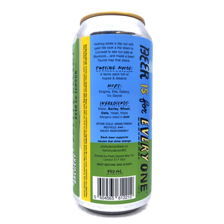 Bluntrock x Pretty Decent Take A Trip To Cornwall IPA 6.5% (440ml can)-Hop Burns & Black