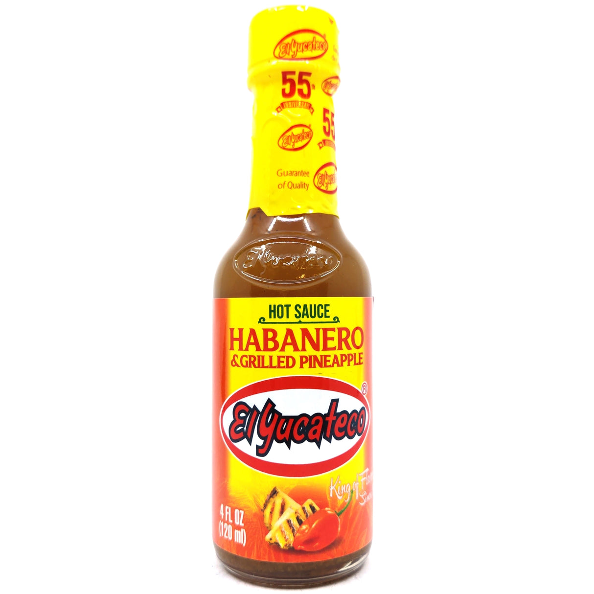 El Yucateco Habanero & Grilled Pineapple Hot Sauce (120ml)-Hop Burns & Black