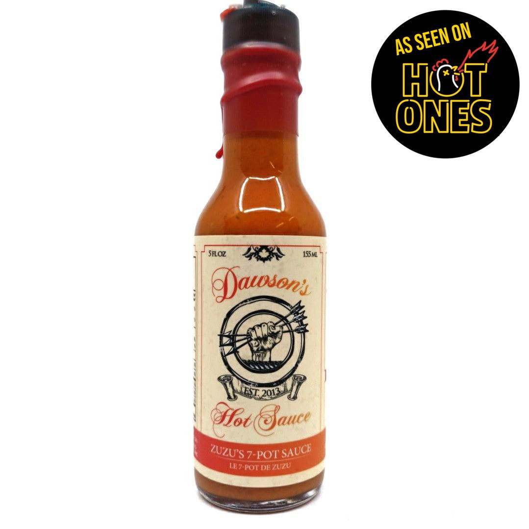 Dawson's Zuzu's 7-Pot Hot Sauce (148ml)-Hop Burns & Black