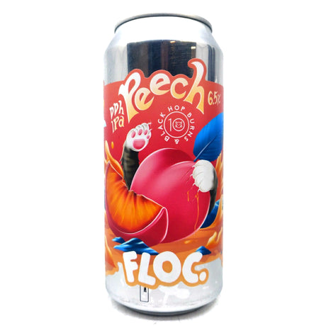 Hop Burns & Black x Floc Brewing Peech DDH IPA 6.5% (440ml can)-Hop Burns & Black