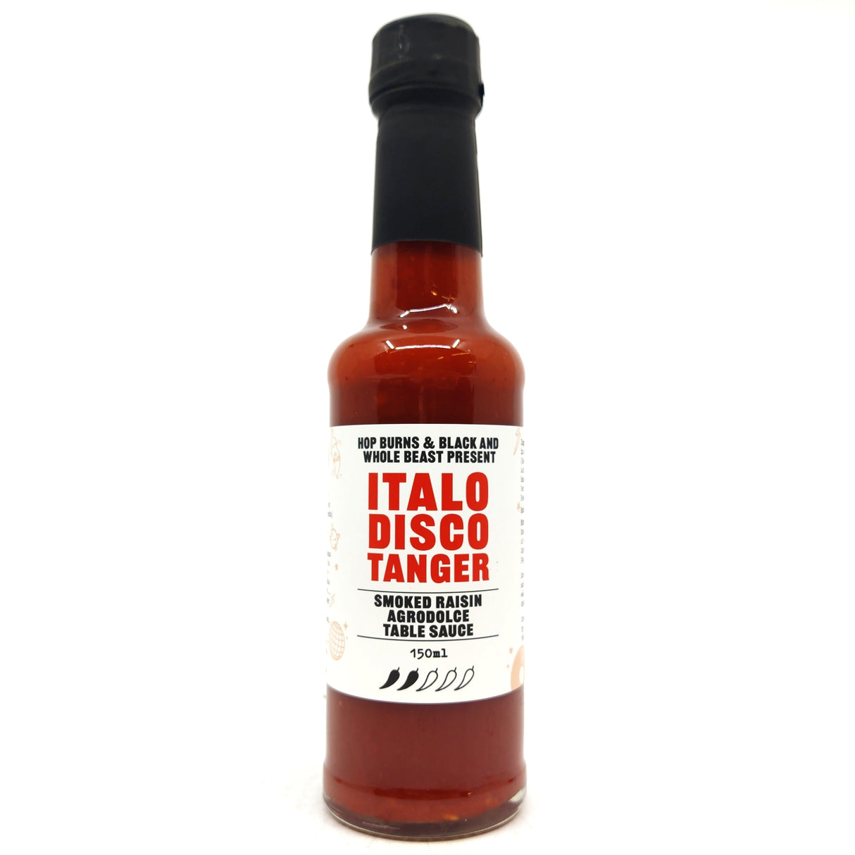 Hop Burns & Black x Whole Beast Italo Disco Tanger Agrodolce Table Sauce (150ml)-Hop Burns & Black