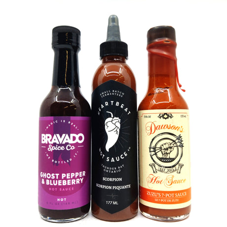 Hot Ones Superstar Trio (3 sauces)-Hop Burns & Black