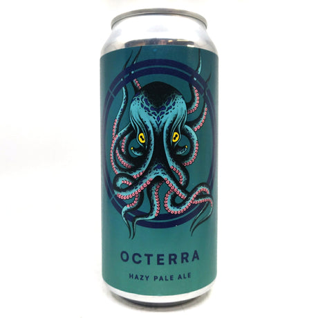 Otherworld Octerra Hazy Pale 4% (440ml can)-Hop Burns & Black