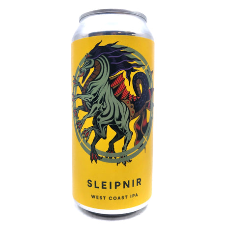 Otherworld Sleipnir West Coast IPA 5% (440ml can)-Hop Burns & Black