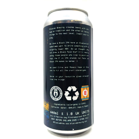 Elusive Brewing Labyrinth Black Pale Ale 4% (440ml can)