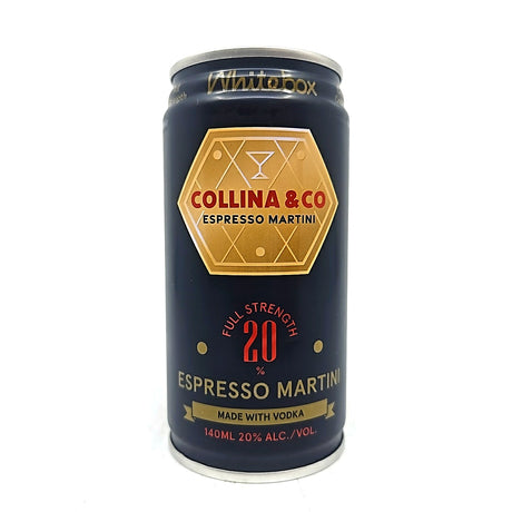 Whitebox x Collina & Co Espresso Martini 20% (140ml can)-Hop Burns & Black