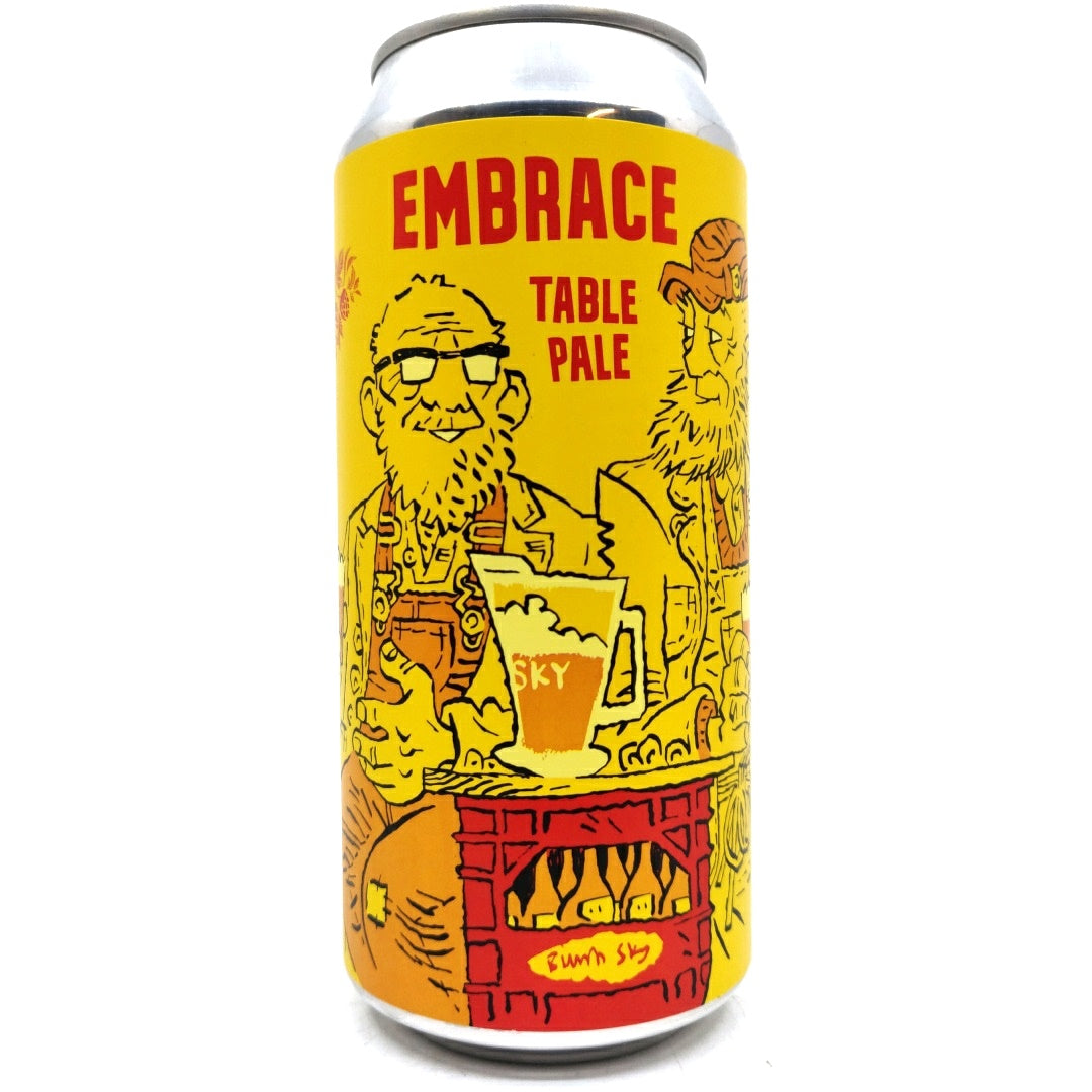 Burning Sky Embrace Pale Ale 3.2% (440ml can)-Hop Burns & Black