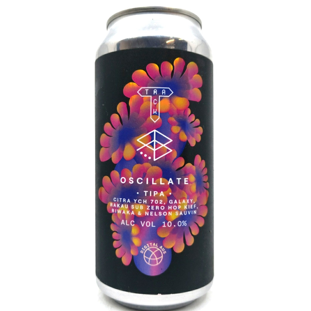 Track x Range Brewing Oscillate Triple IPA 10% (440ml can)-Hop Burns & Black