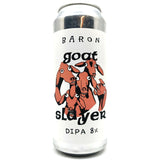 Baron Brewing Goat Slayer Double IPA 8% (500ml can)-Hop Burns & Black