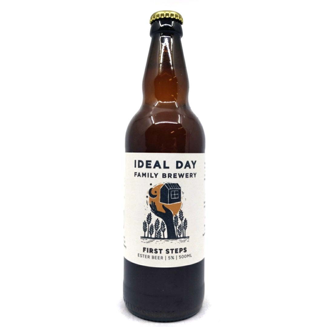 Ideal Day First Steps Ester Beer 5% (500ml)-Hop Burns & Black