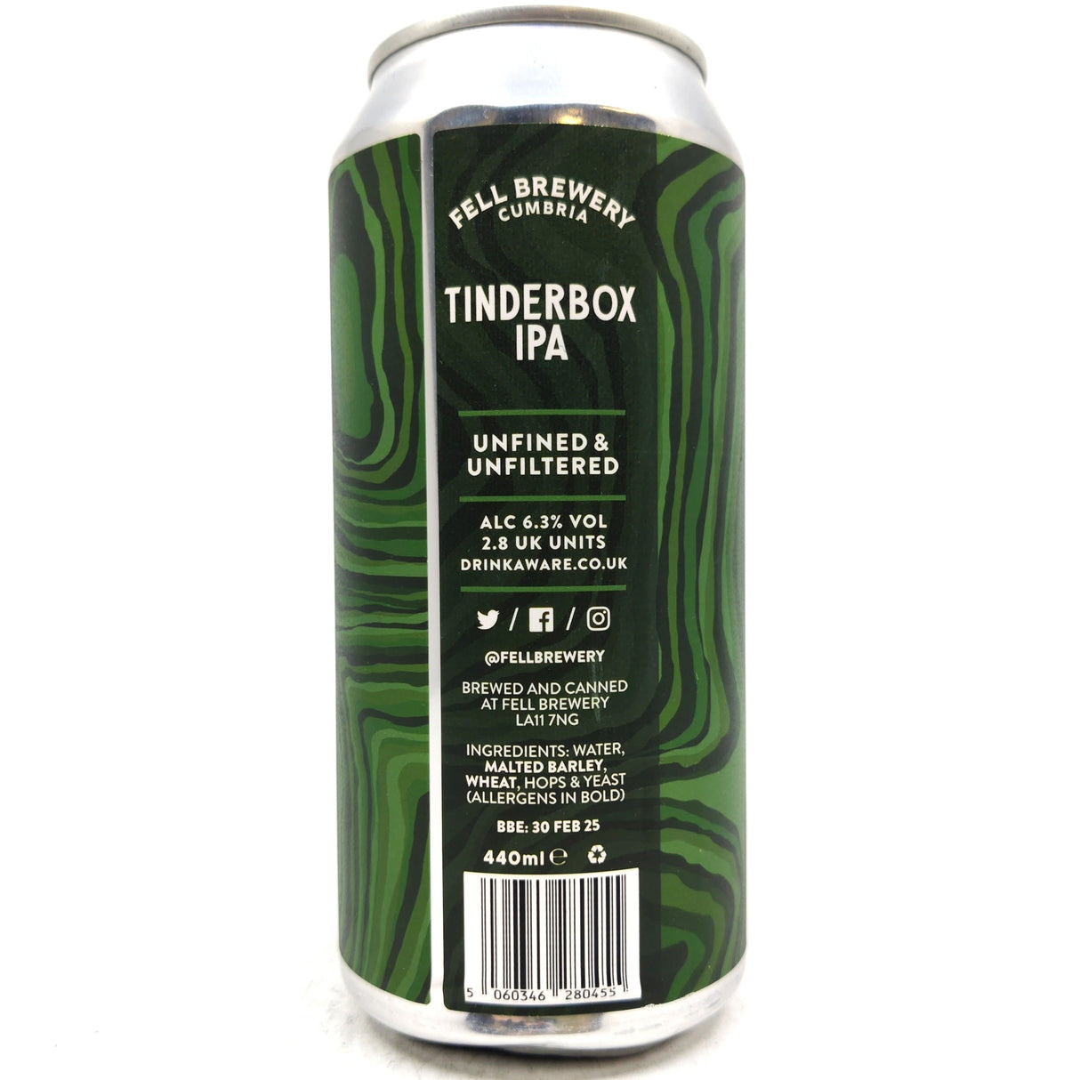 Fell Brewery Tinderbox West Coast IPA 6.3% (440ml can)-Hop Burns & Black