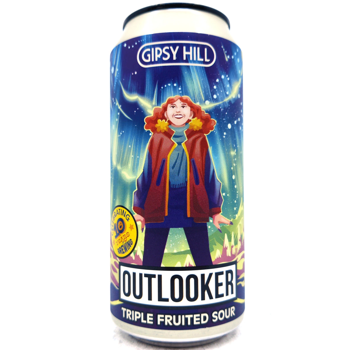 Gipsy Hill Outlooker Triple Fruited Sour 5.4% (440ml can)-Hop Burns & Black