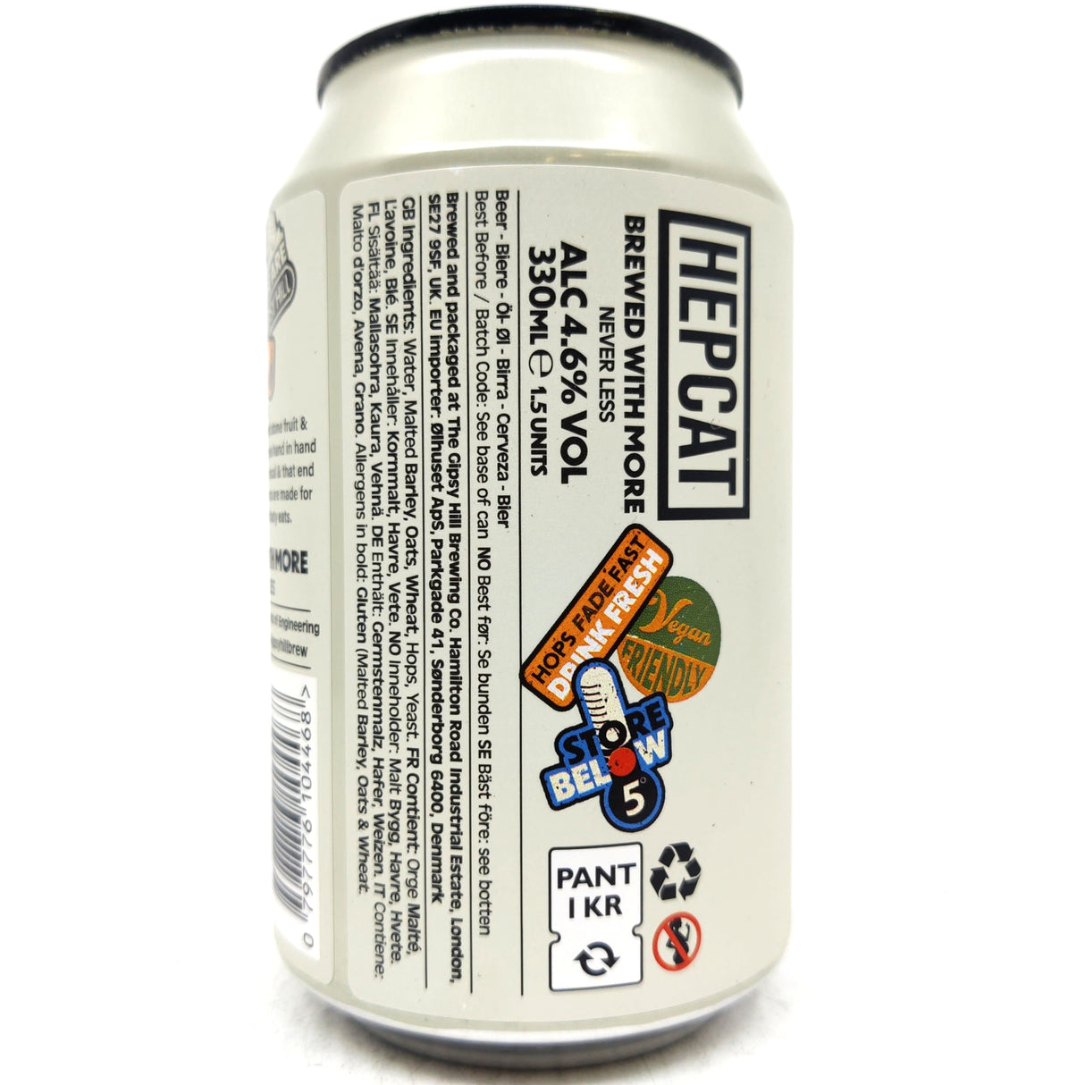 Gipsy Hill Hepcat Session IPA 4.6% (330ml can)-Hop Burns & Black