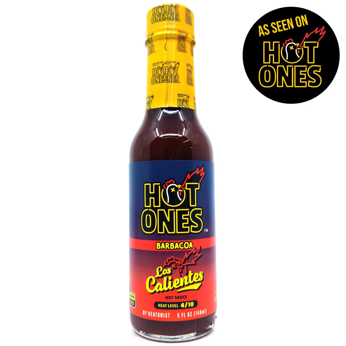 Hot Ones Los Calientes Barbacoa Hot Sauce (148ml)-Hop Burns & Black