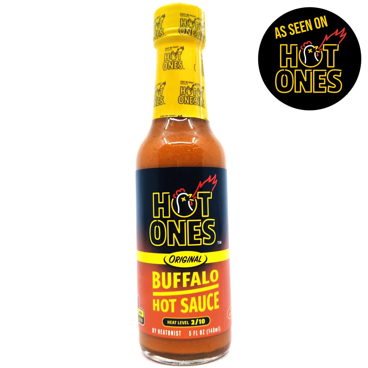 Hot Ones Buffalo Hot Sauce (148ml)-Hop Burns & Black